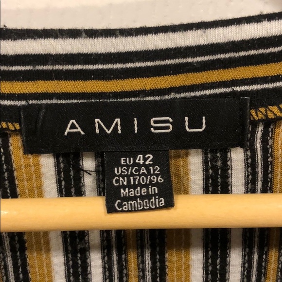 Amisu striped dress - Picture 4 of 8